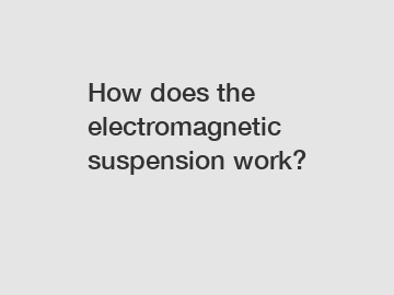 How does the electromagnetic suspension work?