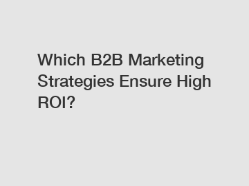 Which B2B Marketing Strategies Ensure High ROI?